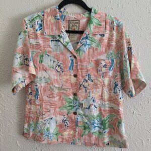 Kylani Bay Silk Hawaiian Shirt